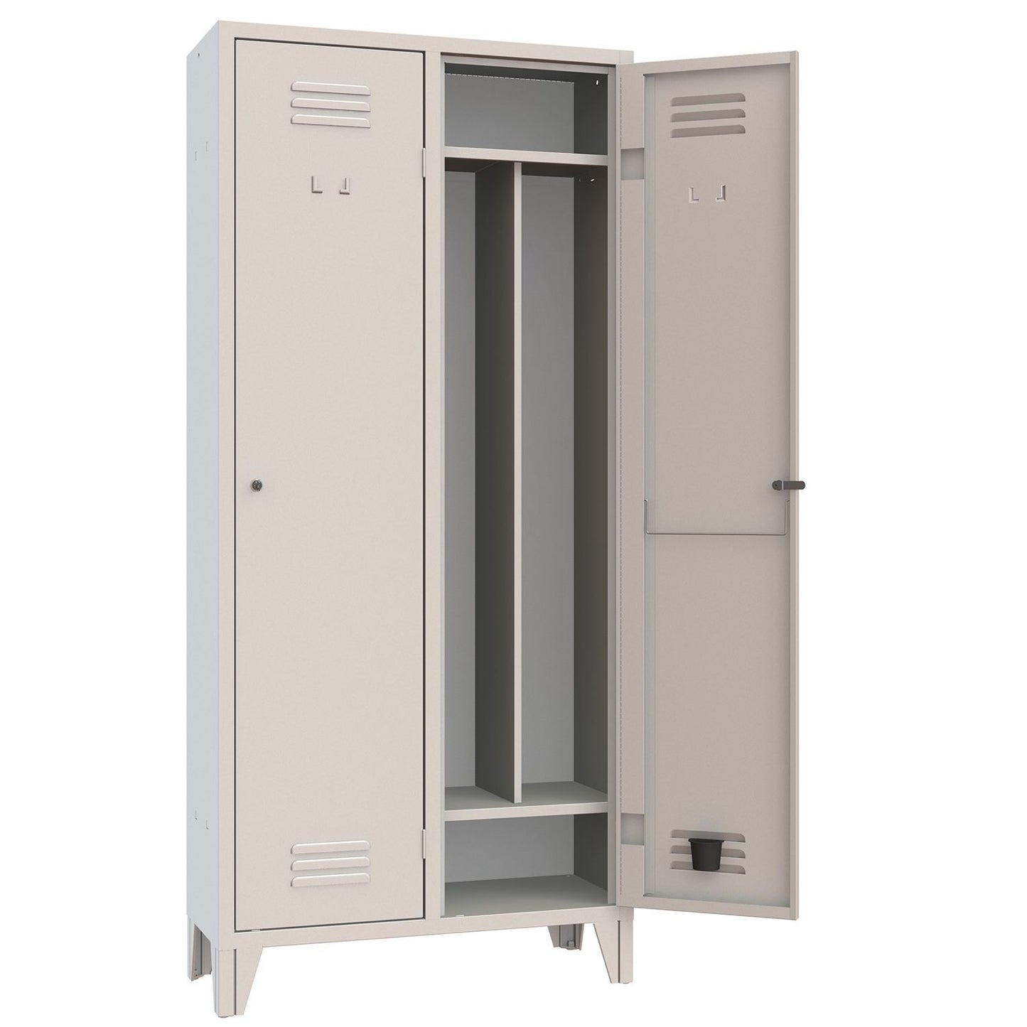 Armadio 2 posti con divisorio 810x500x1800